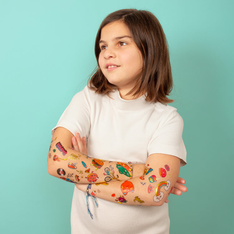 OMY. Αυτοκόλλητα tattoos Kawai