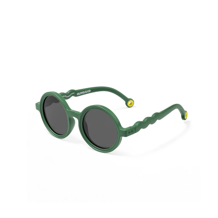 OLIVIO & CO. Baby round sunglasses Classic Olivio-Cactus Green 0-18m