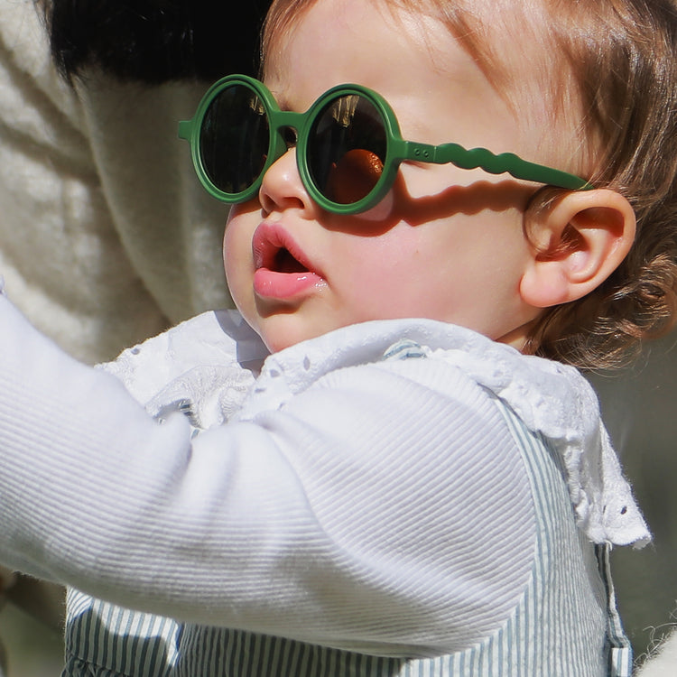 OLIVIO & CO. Baby round sunglasses Classic Olivio-Cactus Green 0-18m