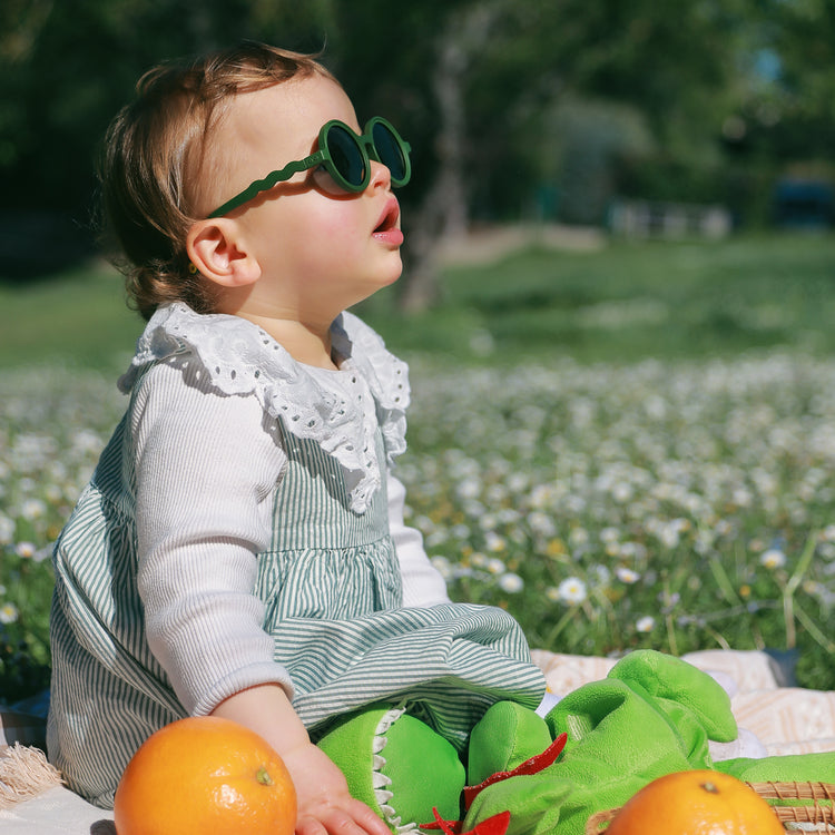 OLIVIO & CO. Baby round sunglasses Classic Olivio-Cactus Green 0-18m