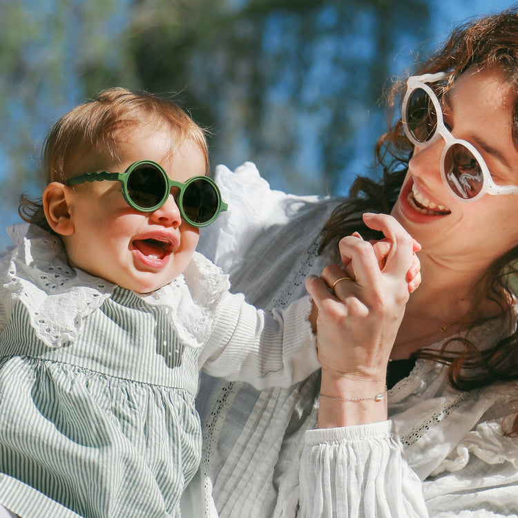 OLIVIO & CO. Baby round sunglasses Classic Olivio-Cactus Green 0-18m