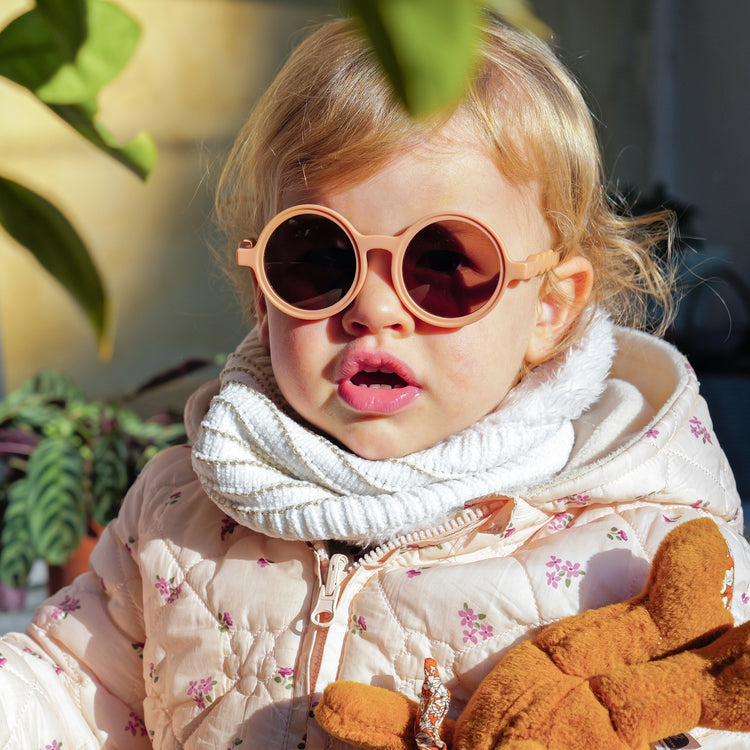 OLIVIO & CO. Παιδικά γυαλιά ηλίου στρογγυλά Breakfast Art - Fig Pink 18-36 μηνών