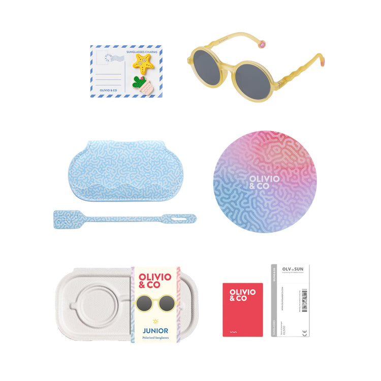 OLIVIO & CO. Junior round sunglasses Coral Reef-Sun Coral 5-12y