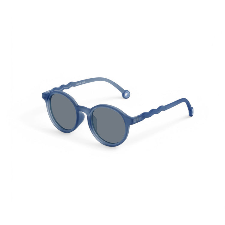 OLIVIO & CO. Παιδικά γυαλιά ηλίου οβάλ Seaside Stripes - Navy Blue 5-12 ετών