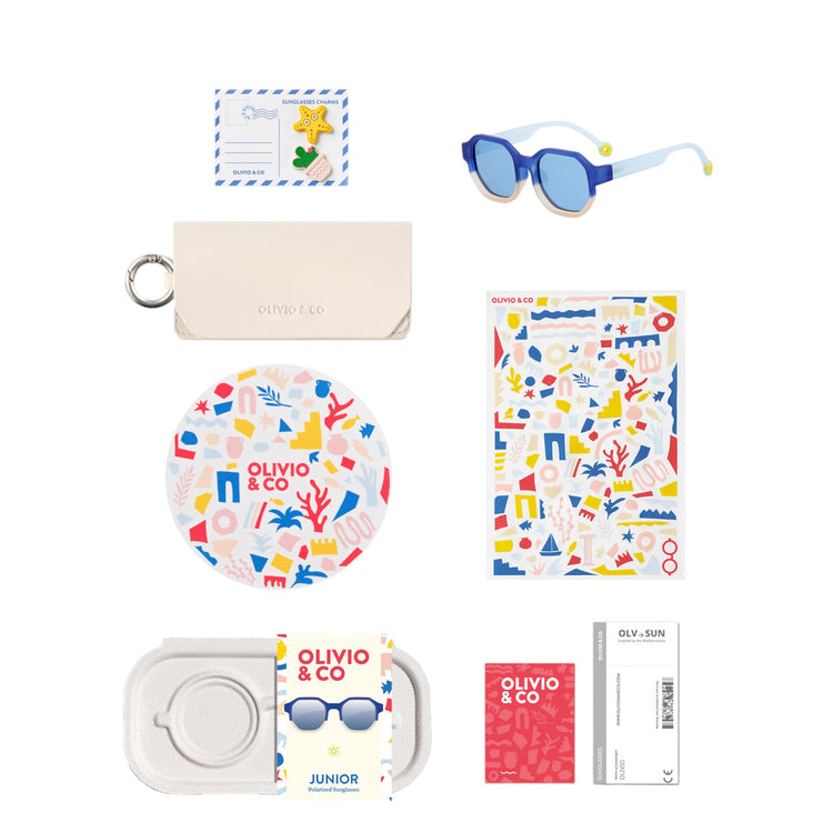 OLIVIO & CO. Junior Creative Edition D sunglasses Colorblock Sea 5-12y