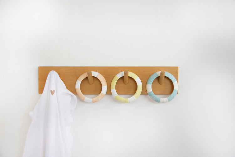 OUATE. My baby's yellow teething ring