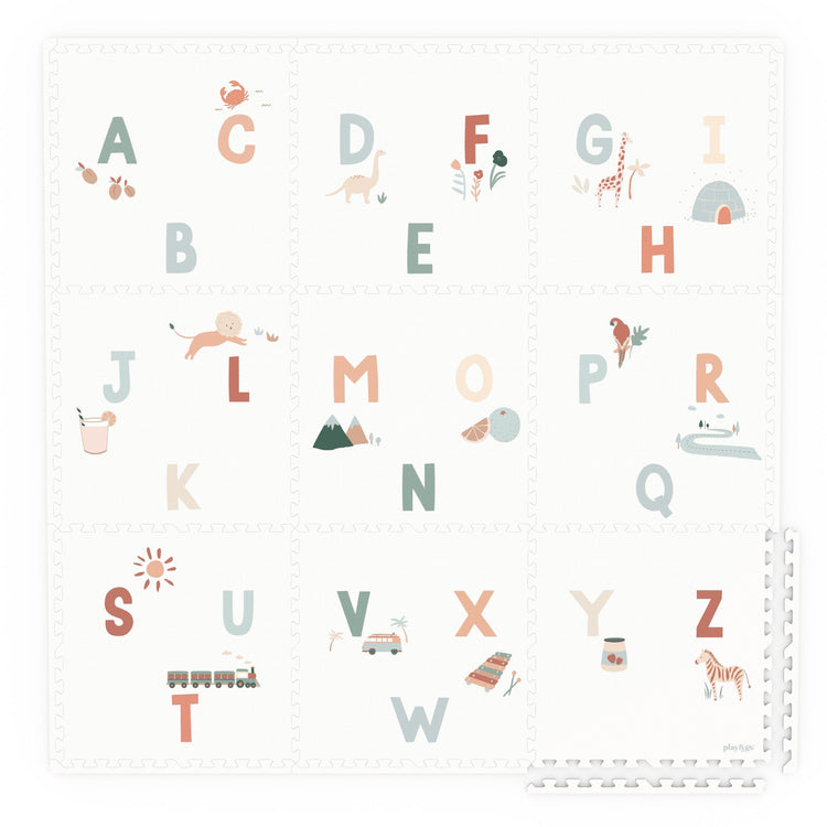 PLAY&GO. Στρωματάκι-παζλ διπλής όψης - κουτί αποθήκευσης - Αλφάβητο