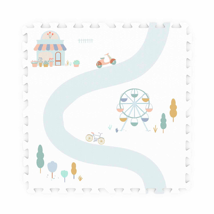 PLAY&GO. EEVAA playmat - puzzle - storage box - Village