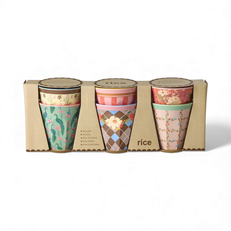 RICE. Σετ 6 ποτήρια μελαμίνης All you need is Love and… Prints - 250ml