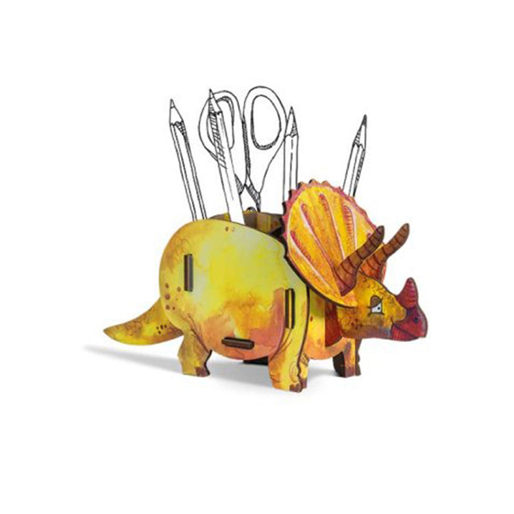 WERKHAUS. Pencil Box Triceratops (yellow)
