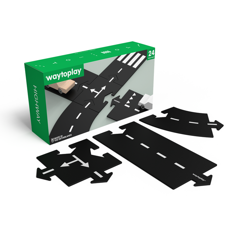 Waytoplay. Highway - Large Road Set