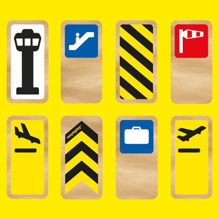 Waytoplay. Road blocks - Airport Signs