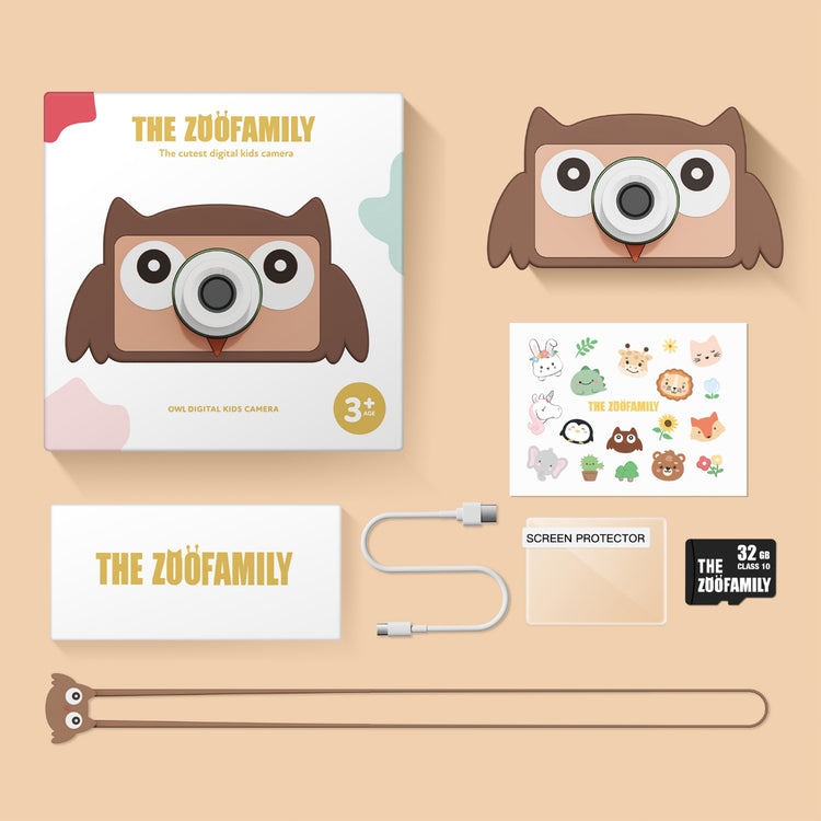 ZOO FAMILY. Zoo friends kids camera - Owl