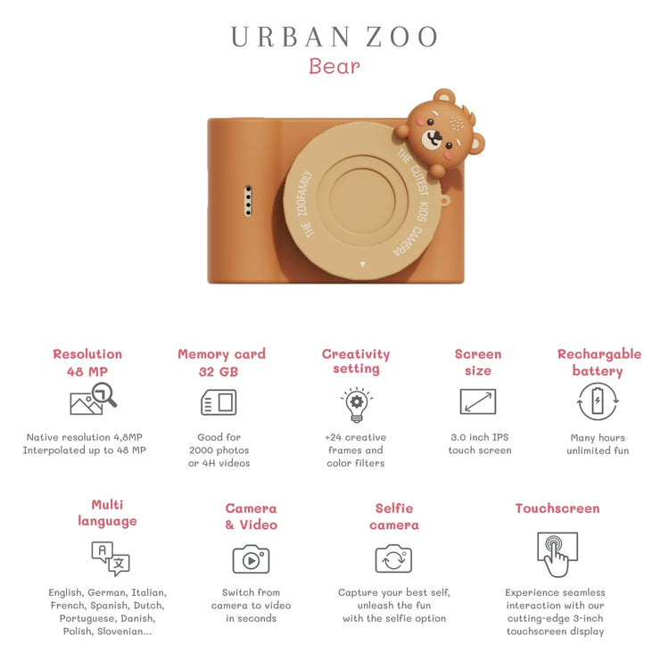 ZOO FAMILY. Urban zoo camera - Bear