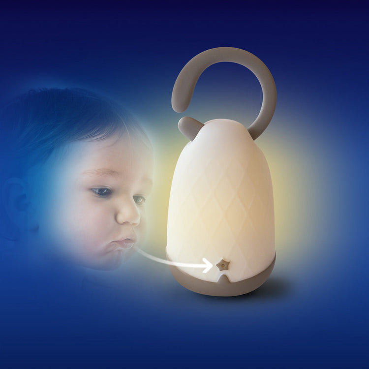 LUMIBLO-GREY.LANTERN WITH MAGIC BLOW CONTROL - GREY