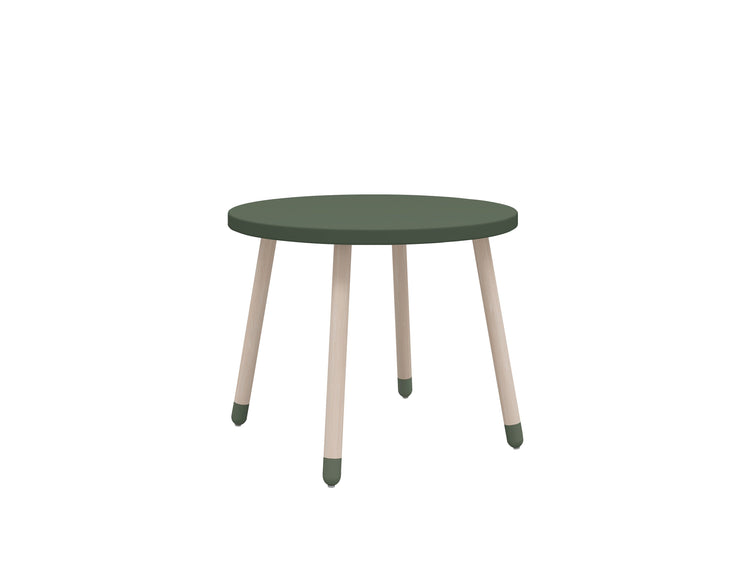 Table DOTS O60x47cm Deep green MDF painted top     Ash legs
