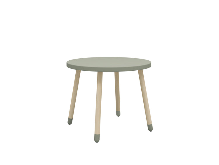 Table DOTS O60x47cm  N.Green MDF painted top     Ash legs