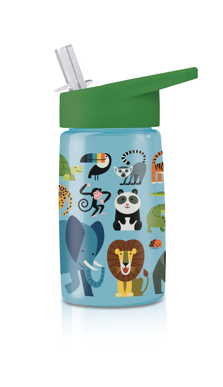 CROCODILE CREEK. Tritan Water Bottle Jungle Animals