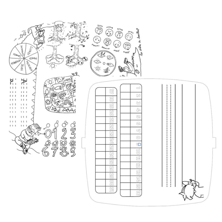 DB KIDS. Table top Refill Coloritable Artist 60x60cm