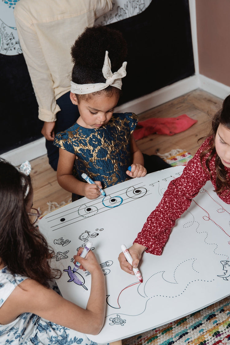 DB KIDS. Επιφάνεια χρωματισμού για τραπεζάκι Βυθός