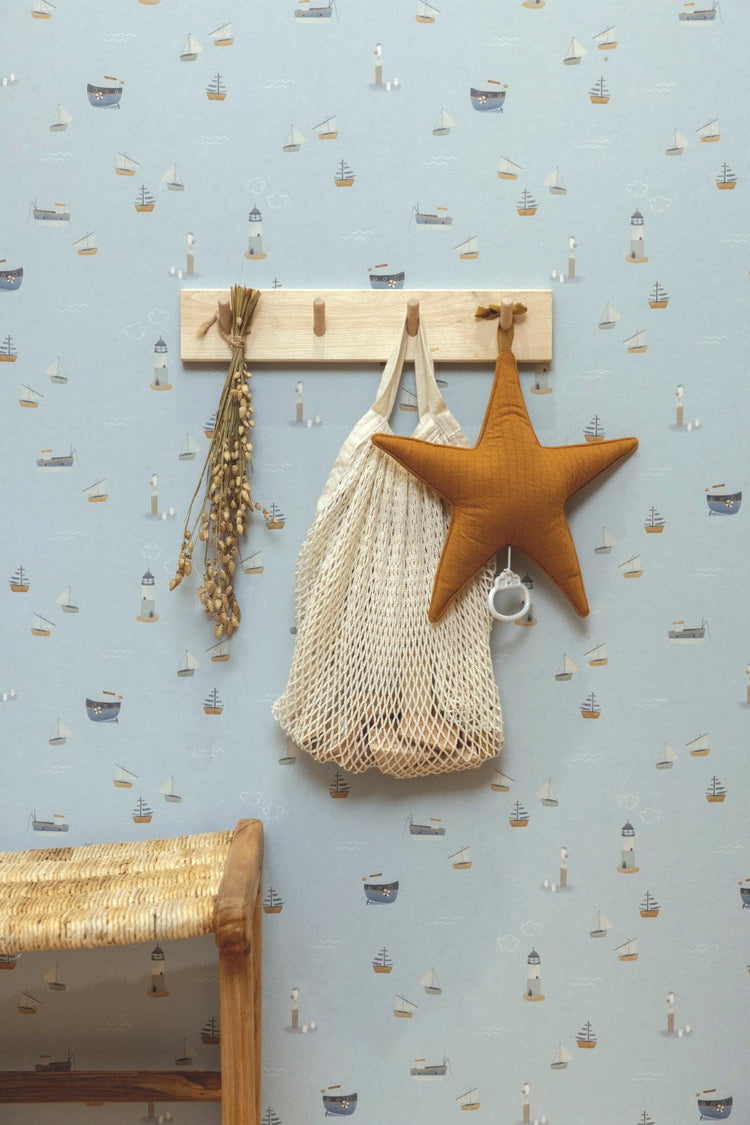LITTLE DUTCH. Ψηφιακή φωτο-ταπετσαρία τοίχου Sailors Bay Blue 300X280