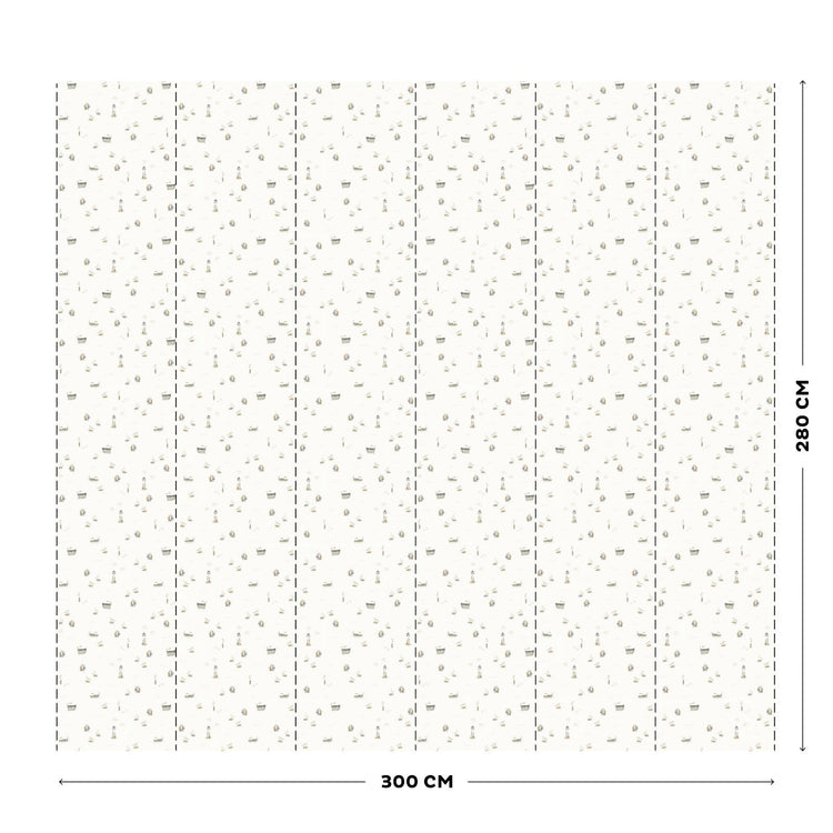 LITTLE DUTCH. Ψηφιακή φωτο-ταπετσαρία τοίχου Sailors Bay White 300X280