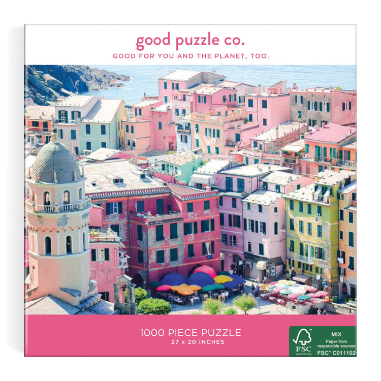 GOOD PUZZLE COMPANY, Παζλ 1000 κομματιών "Colourful Vernazza Italy"