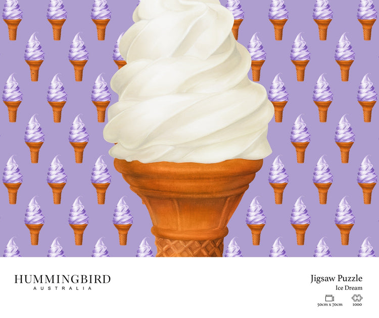 HUMMINGBIRD. 1000 Piece Jigsaw Puzzle: Ice Cream