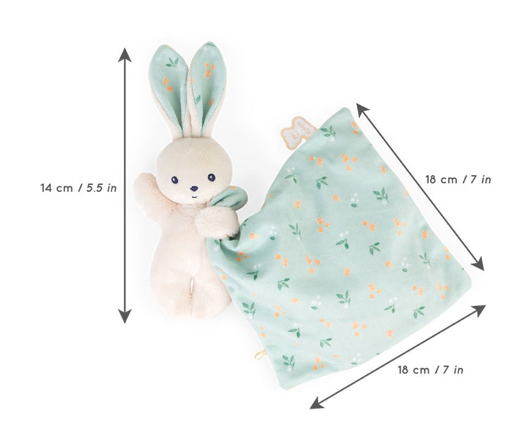 CARRE DOUCEUR. Doudou rabbit Citrus Bouquet 18cm