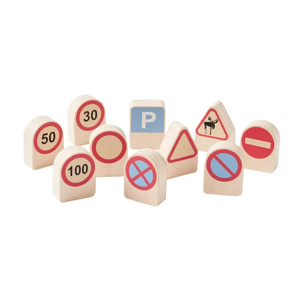 KIDS CONCEPT. Traffic signs 10pcs AIDEN