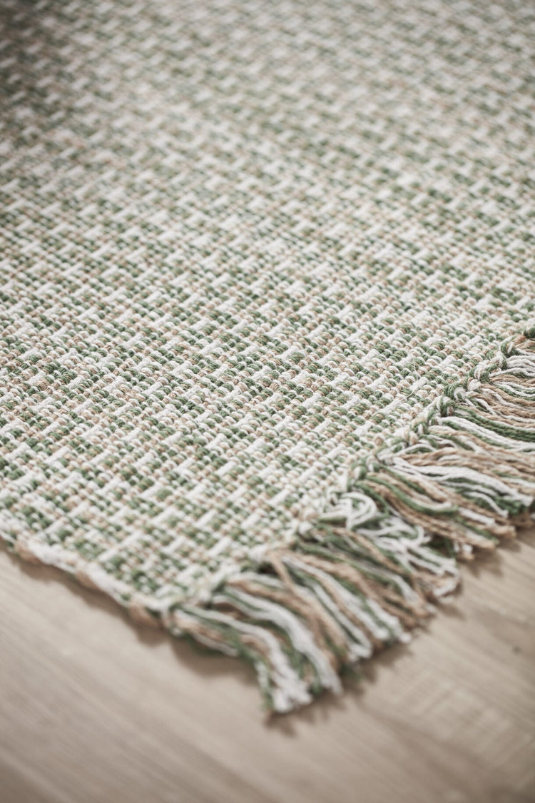 KIDS CONCEPT. Rug cotton jute 70x140 green