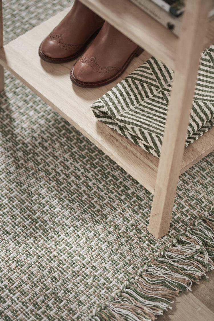 KIDS CONCEPT. Rug cotton jute 70x140 green