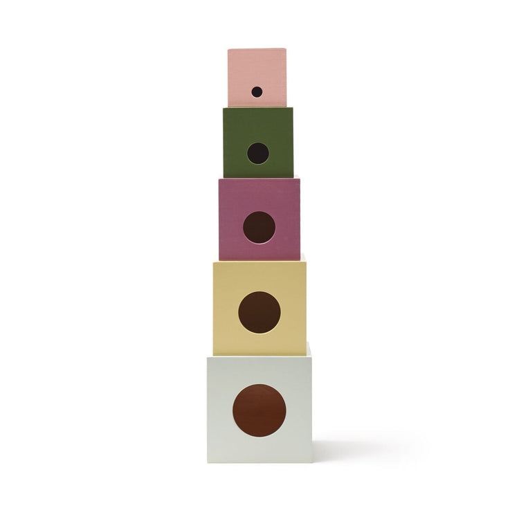 KIDS CONCEPT. Cubes wood 5 pcs EDVIN