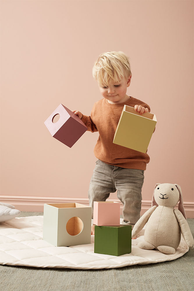 KIDS CONCEPT. Cubes wood 5 pcs EDVIN