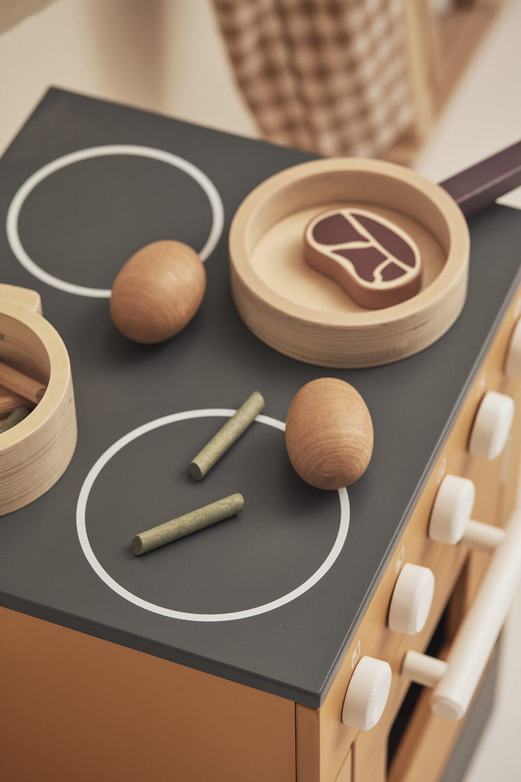 KIDS CONCEPT. Ξύλινο καλαθάκι με τρόφιμα KID'S HUB