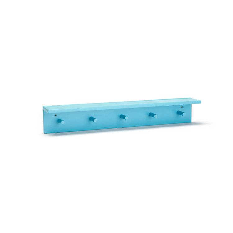 KIDS CONCEPT. Shelf with hooks turqoise STAR