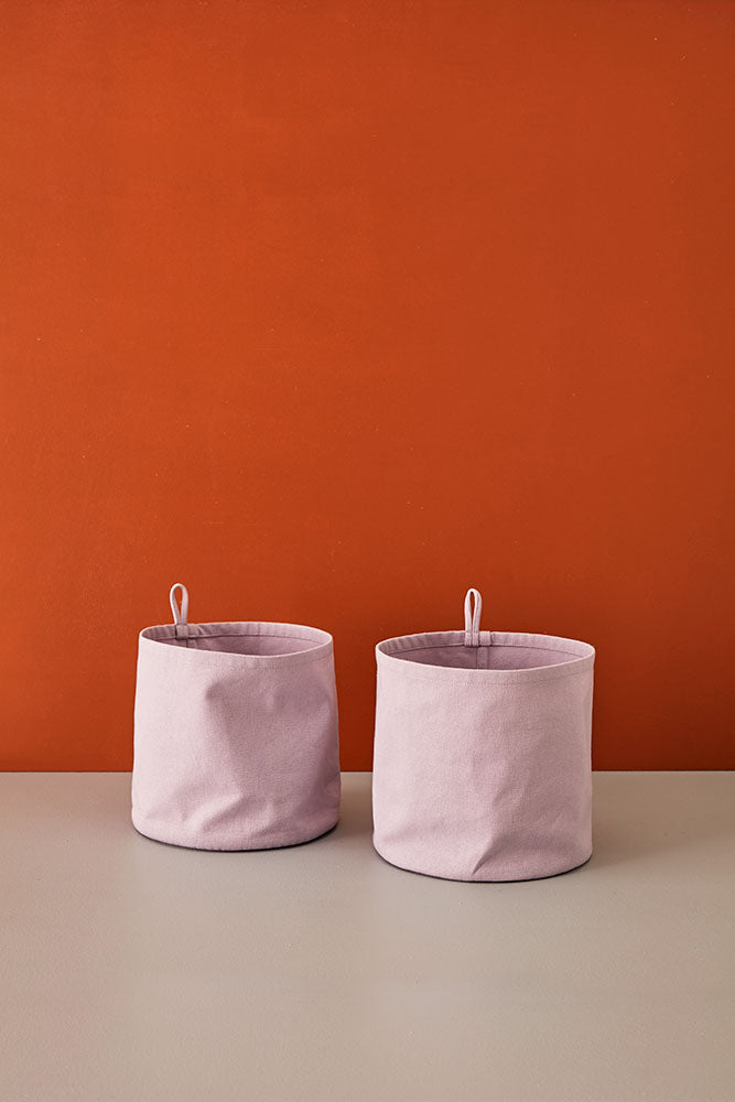 KIDS CONCEPT. Storage textile cylinder 2pcs lilac