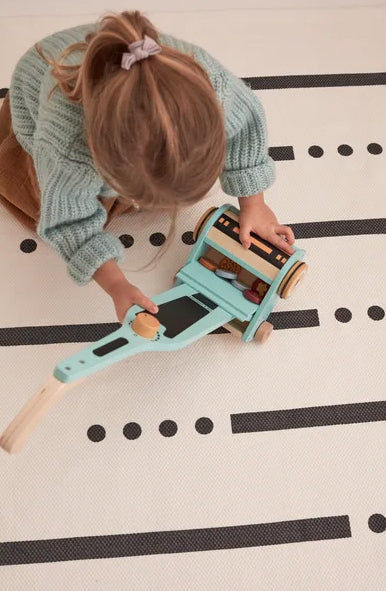 KIDS CONCEPT. Χαλί 130Χ160 (γκρι-λευκό)