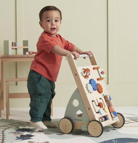 KIDS CONCEPT. Ξύλινη περπατήστρα δραστηριοτήτων EDVIN