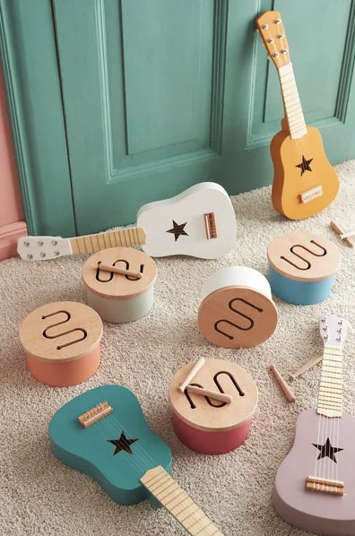 KIDS CONCEPT. Τύμπανο Star (απαλό κόκκινο)