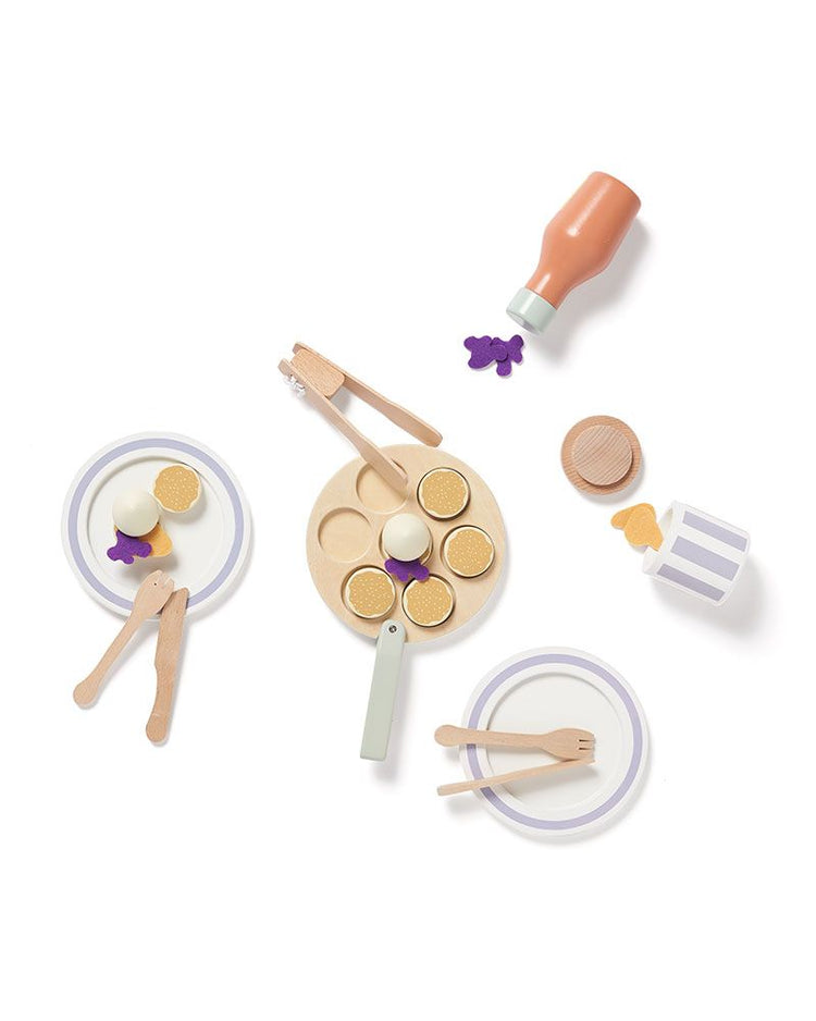 KIDS CONCEPT. Ξύλινο σετ παιχνιδιού - Pancakes KID'S HUB