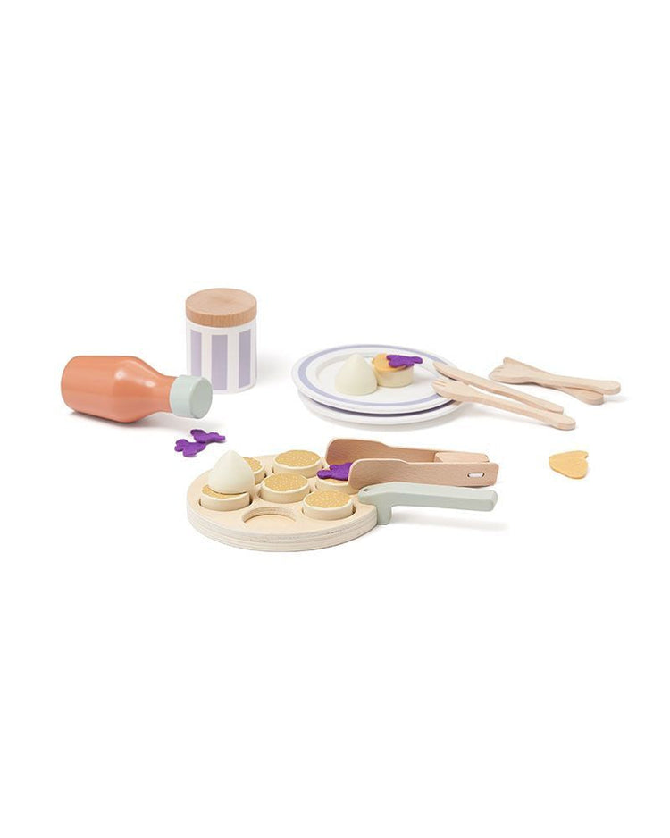 KIDS CONCEPT. Ξύλινο σετ παιχνιδιού - Pancakes KID'S HUB