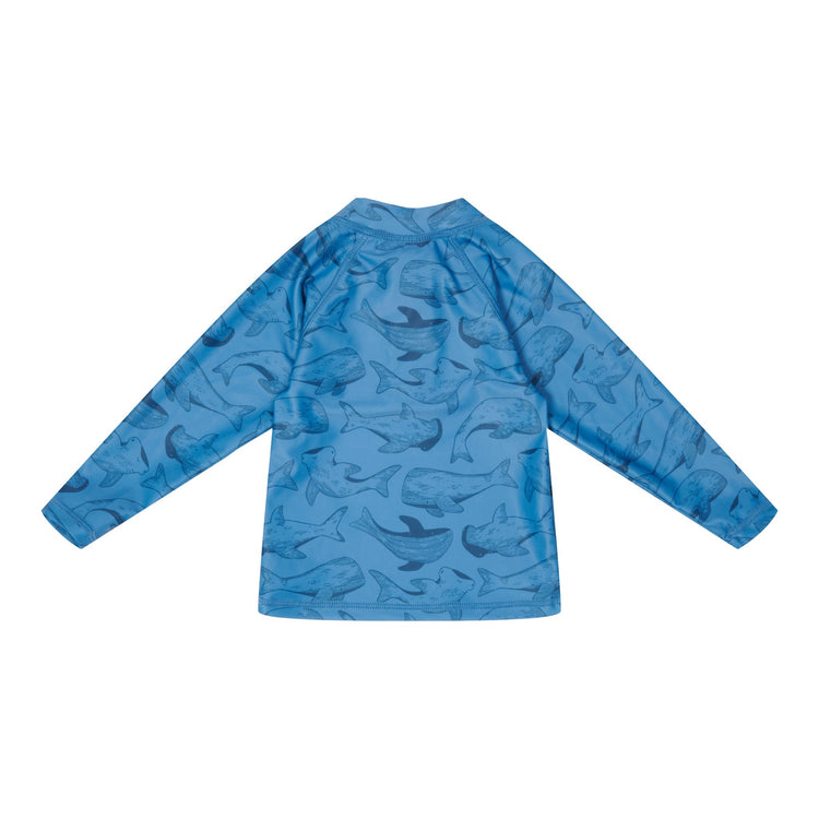 LITTLE DUTCH. Μπλουζάκι μακρυμάνικο με προστασία UV Sea Life Blue