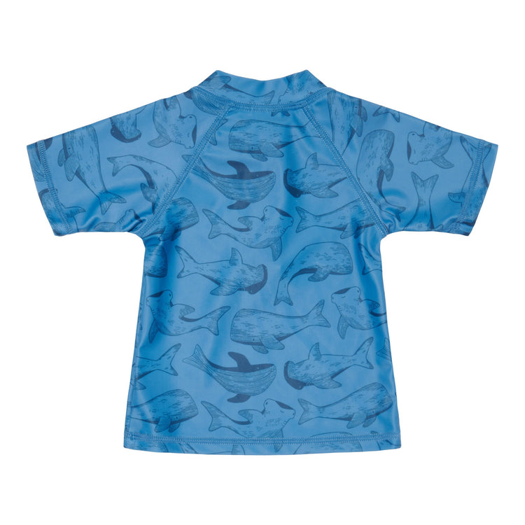 LITTLE DUTCH. Μπλουζάκι κοντομάνικο με προστασία UV Sea Life Blue