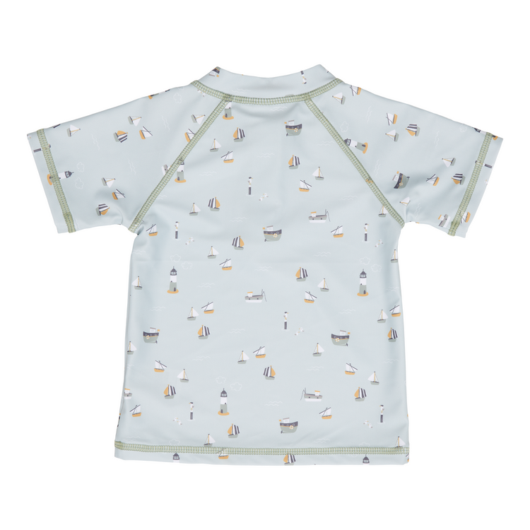 LITTLE DUTCH. Swim t-shirt +UV Sailors Bay Olive