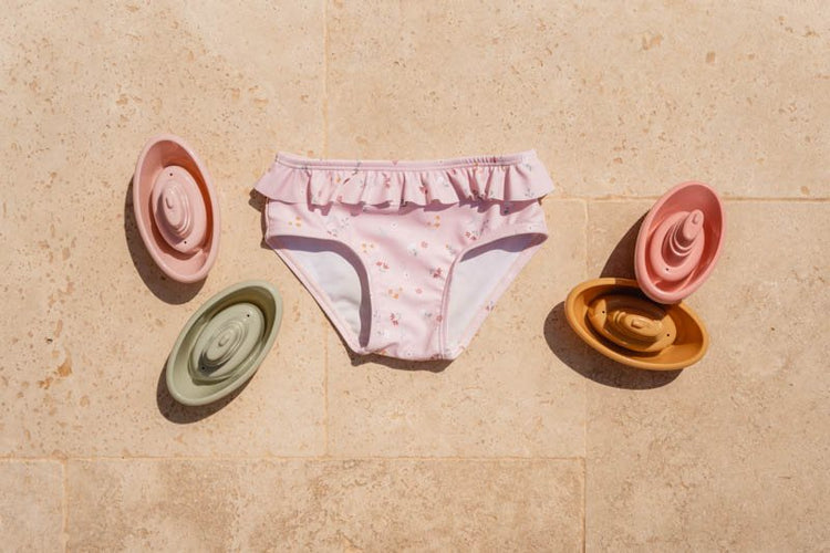 LITTLE DUTCH. Swim pants ruffles Litte Pink Flowers