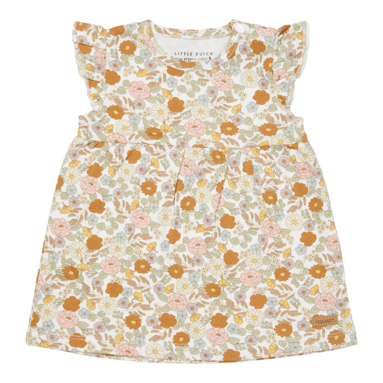 LITTLE DUTCH. Dress sleeveless with ruffles Vintage Little Flowers