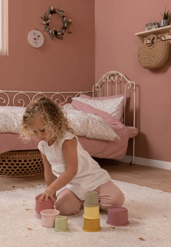 LITTLE DUTCH. Stacking Cups Pink
