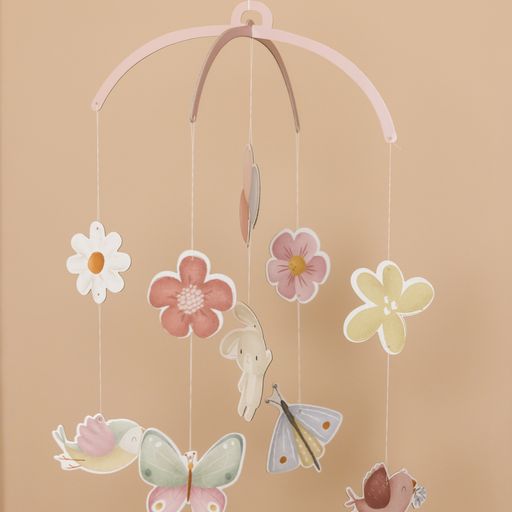 LITTLE DUTCH. Χαρτονένιο μόμπιλε "Flowers & Butterflies" FSC