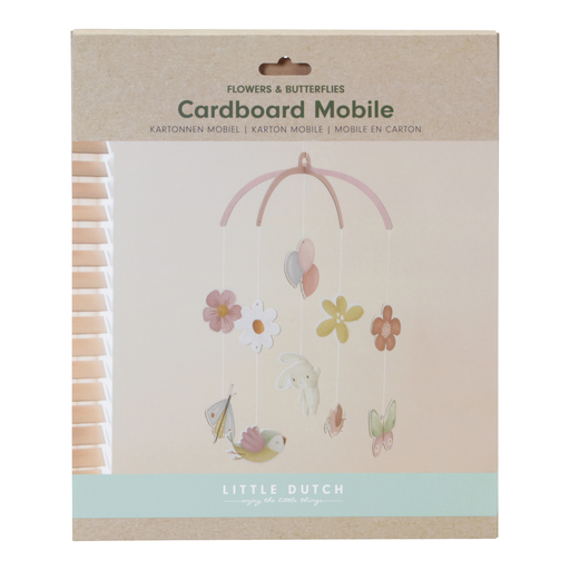 LITTLE DUTCH. Χαρτονένιο μόμπιλε "Flowers & Butterflies" FSC